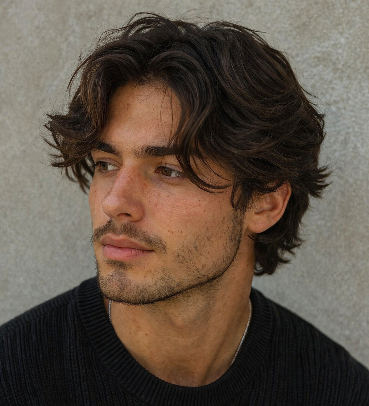 corte com caimento nas laterais