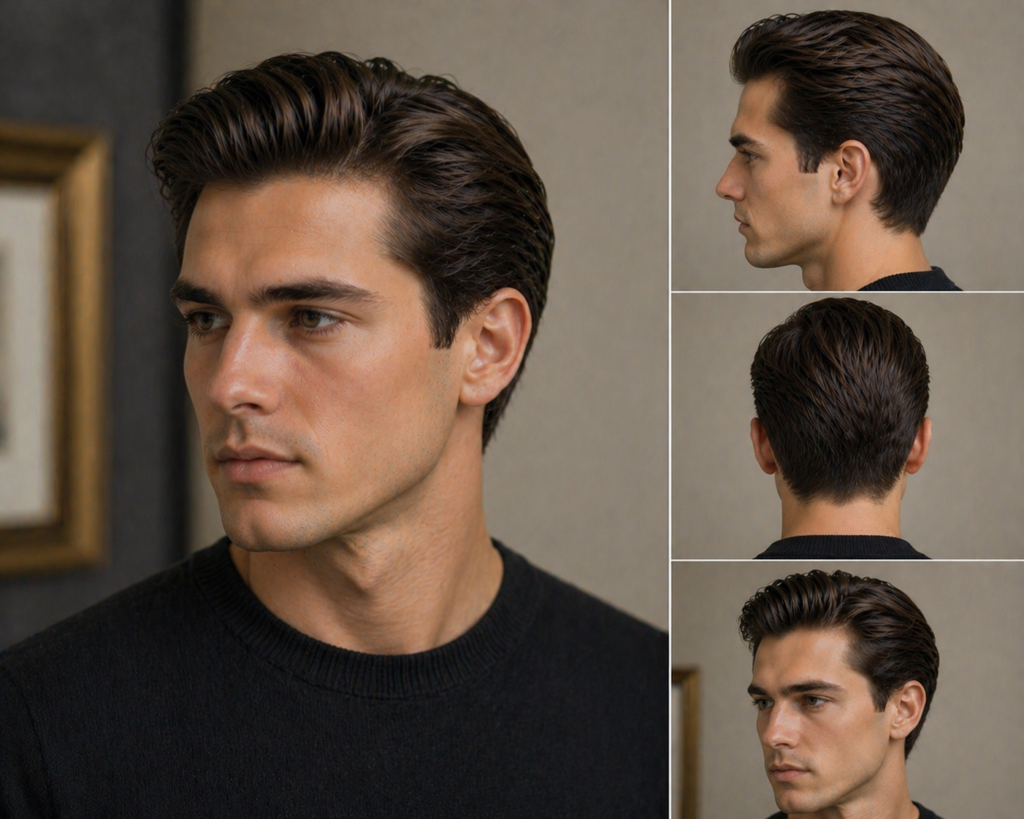 slick back suave