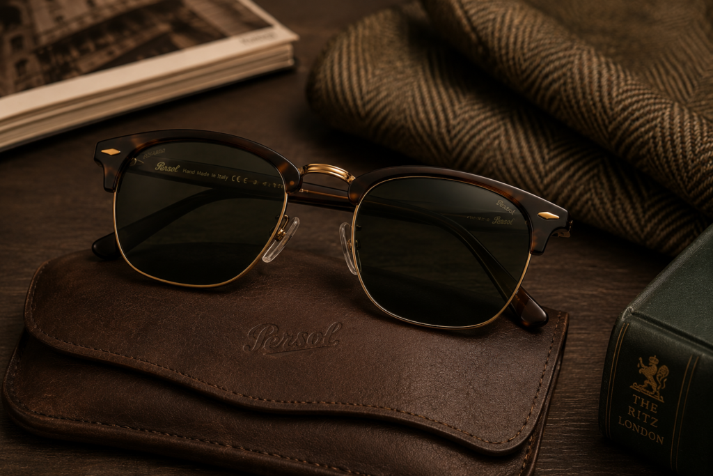 Óculos masculino old money